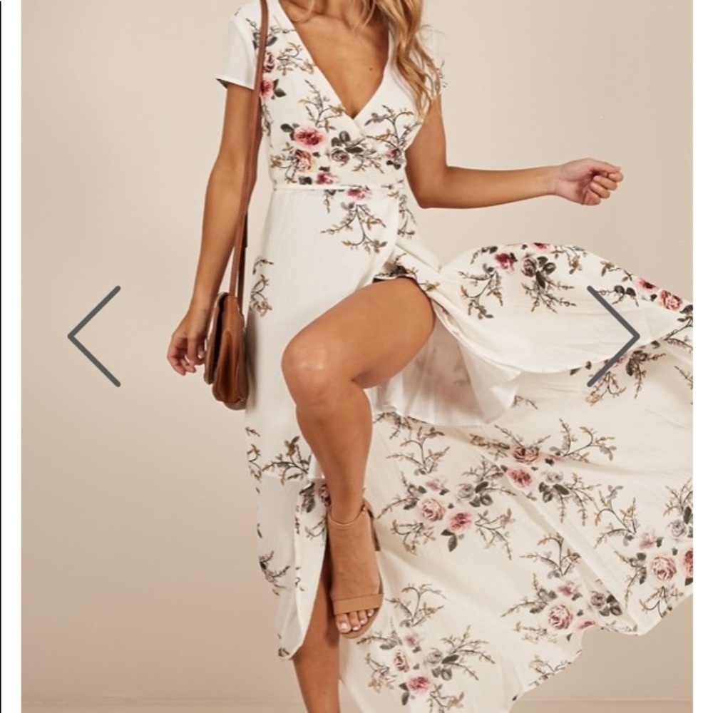 New wrap and cross maxi dress